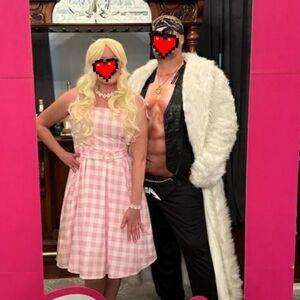 Barbie Pink Plaid Dress Costume Halloween Traditional Movie Large